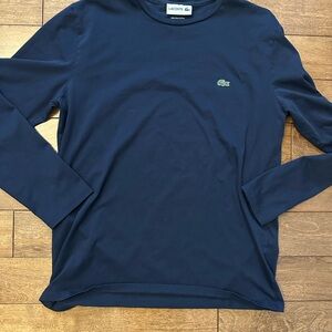 Lacoste Men's Navy Blue Long Sleeve Tee